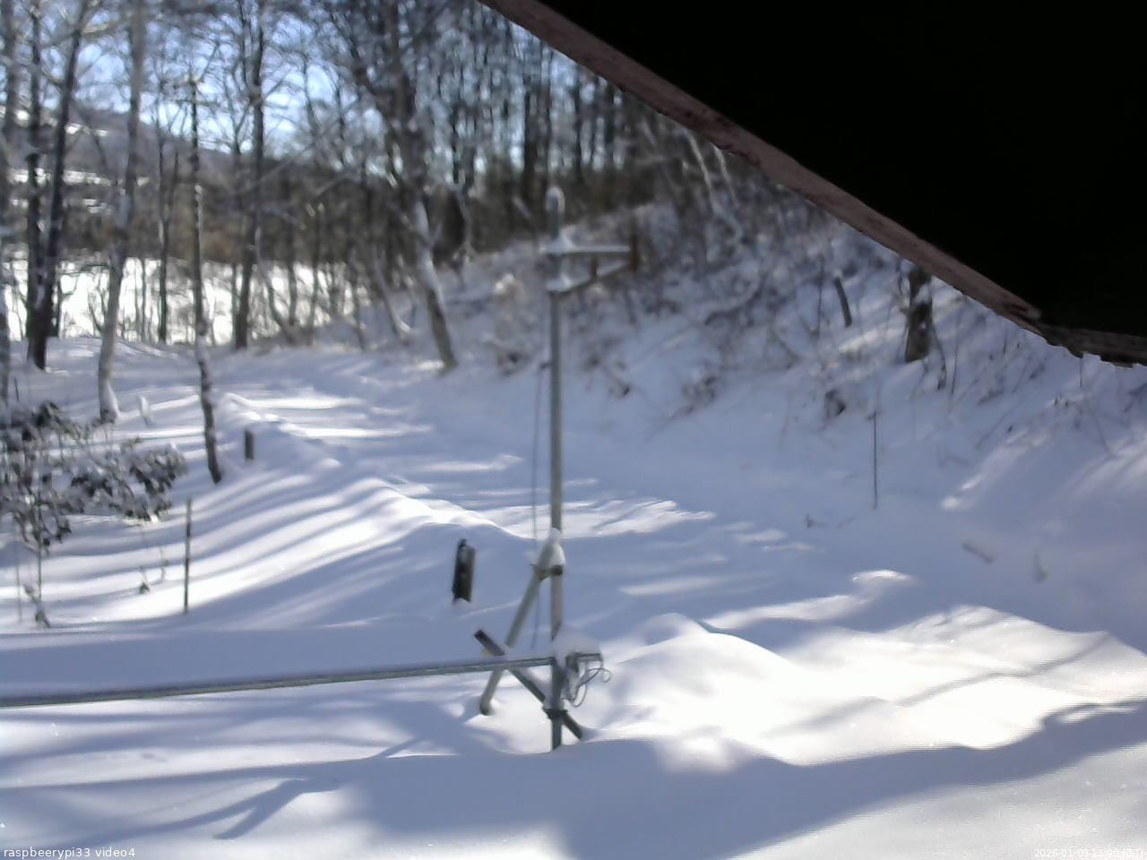 長野県菅平高原 ゆたか山荘 東側(坂下) 2026/01/09 11:00