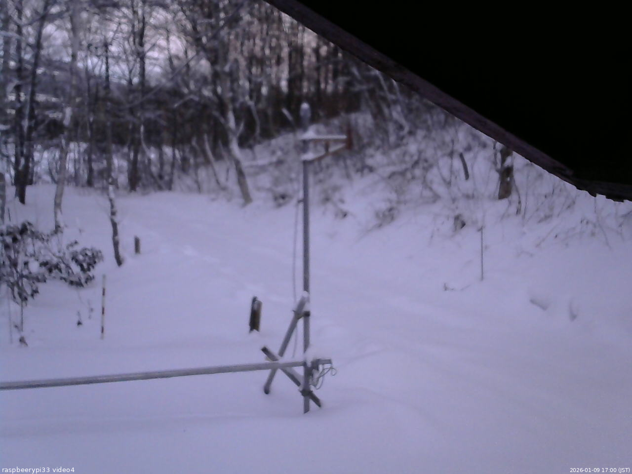 長野県菅平高原 ゆたか山荘 東側(坂下) 2026/01/09 17:00