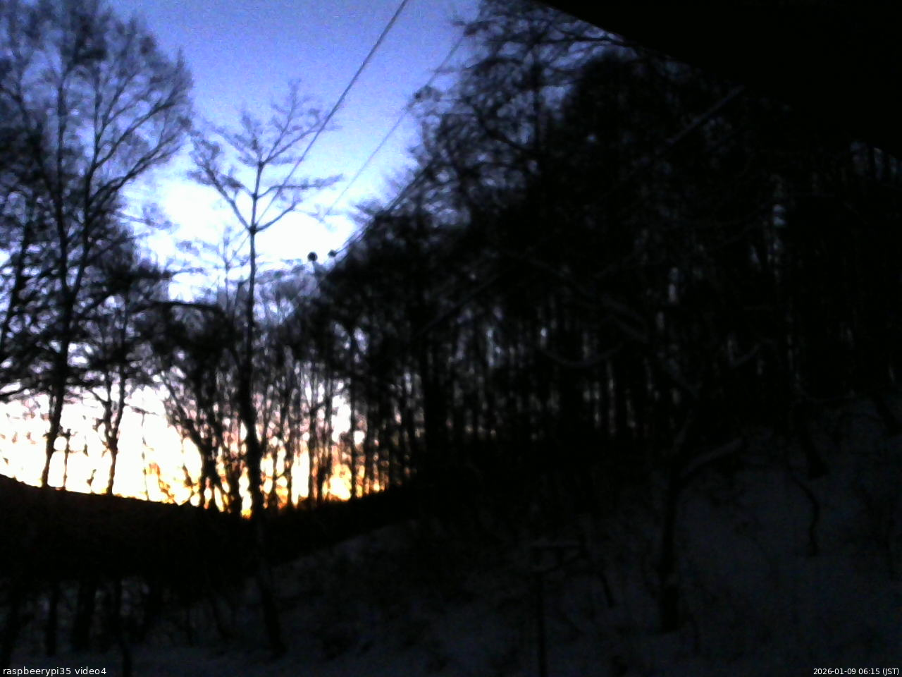 長野県菅平高原 ゆたか山荘 東側上空 2026/01/09 06:15