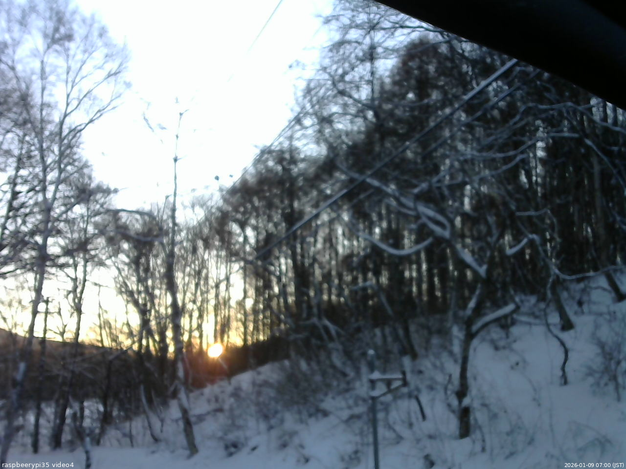 長野県菅平高原 ゆたか山荘 東側上空 2026/01/09 07:00