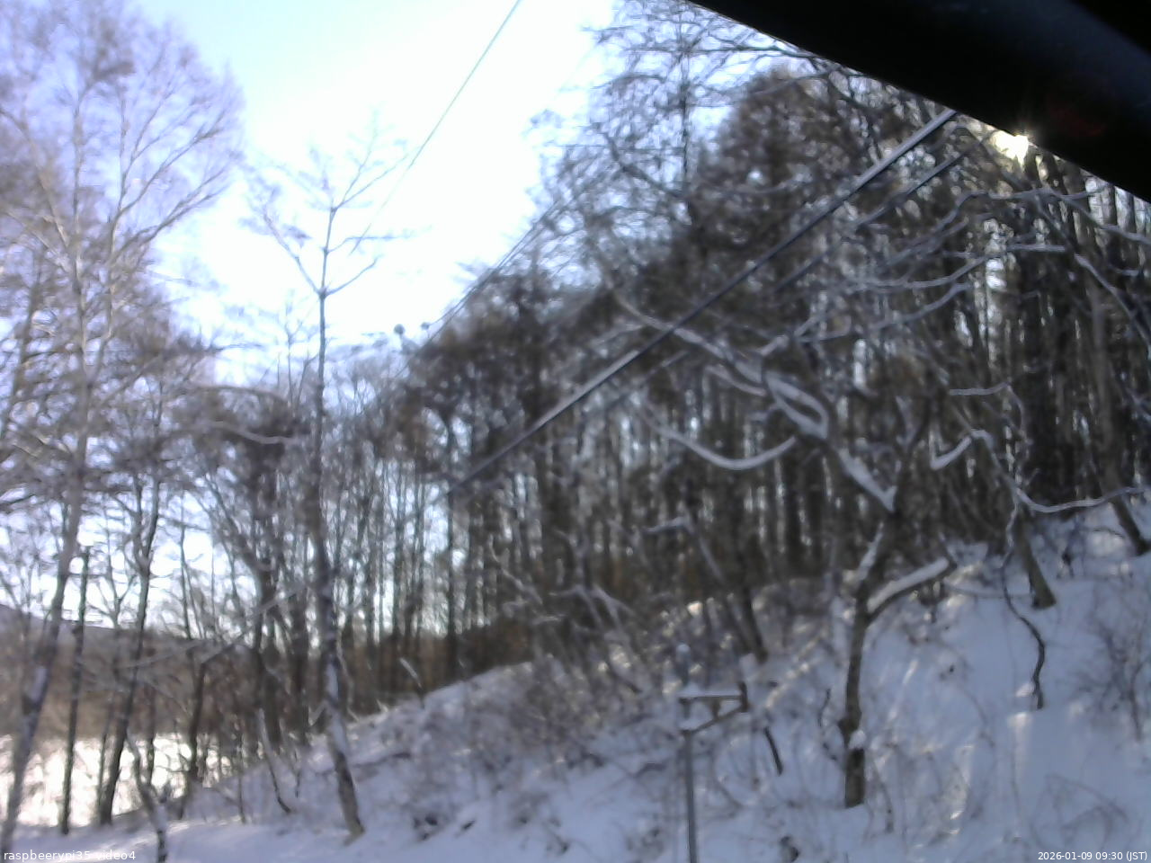長野県菅平高原 ゆたか山荘 東側上空 2026/01/09 09:30