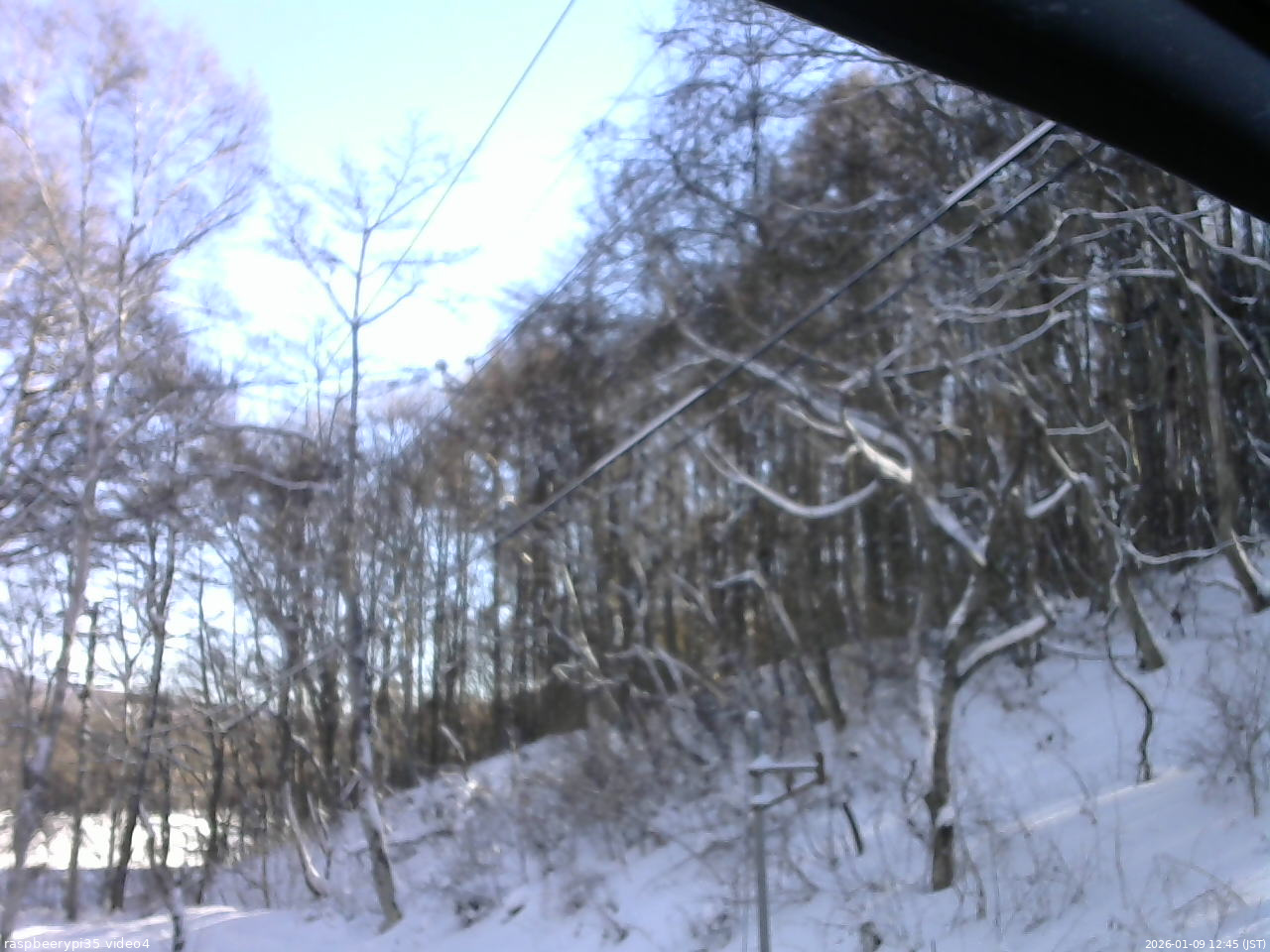 長野県菅平高原 ゆたか山荘 東側上空 2026/01/09 12:45
