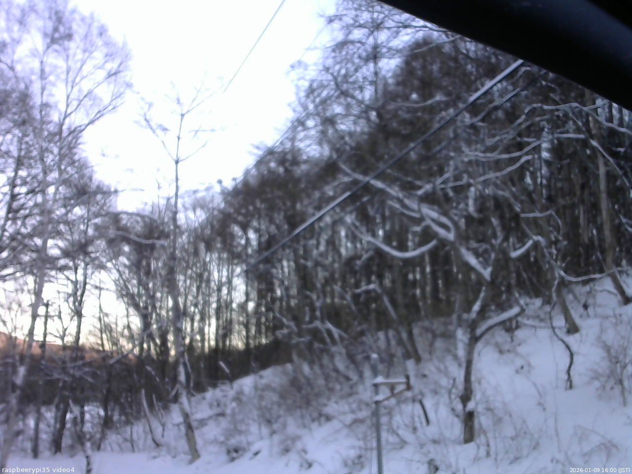 長野県菅平高原 ゆたか山荘 東側上空 2026/01/09 16:00