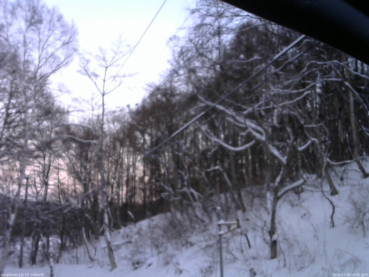 長野県菅平高原 ゆたか山荘 東側上空 2026/01/09 16:45