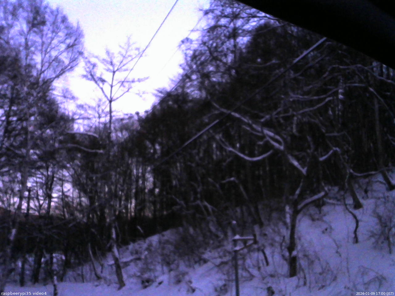 長野県菅平高原 ゆたか山荘 東側上空 2026/01/09 17:00