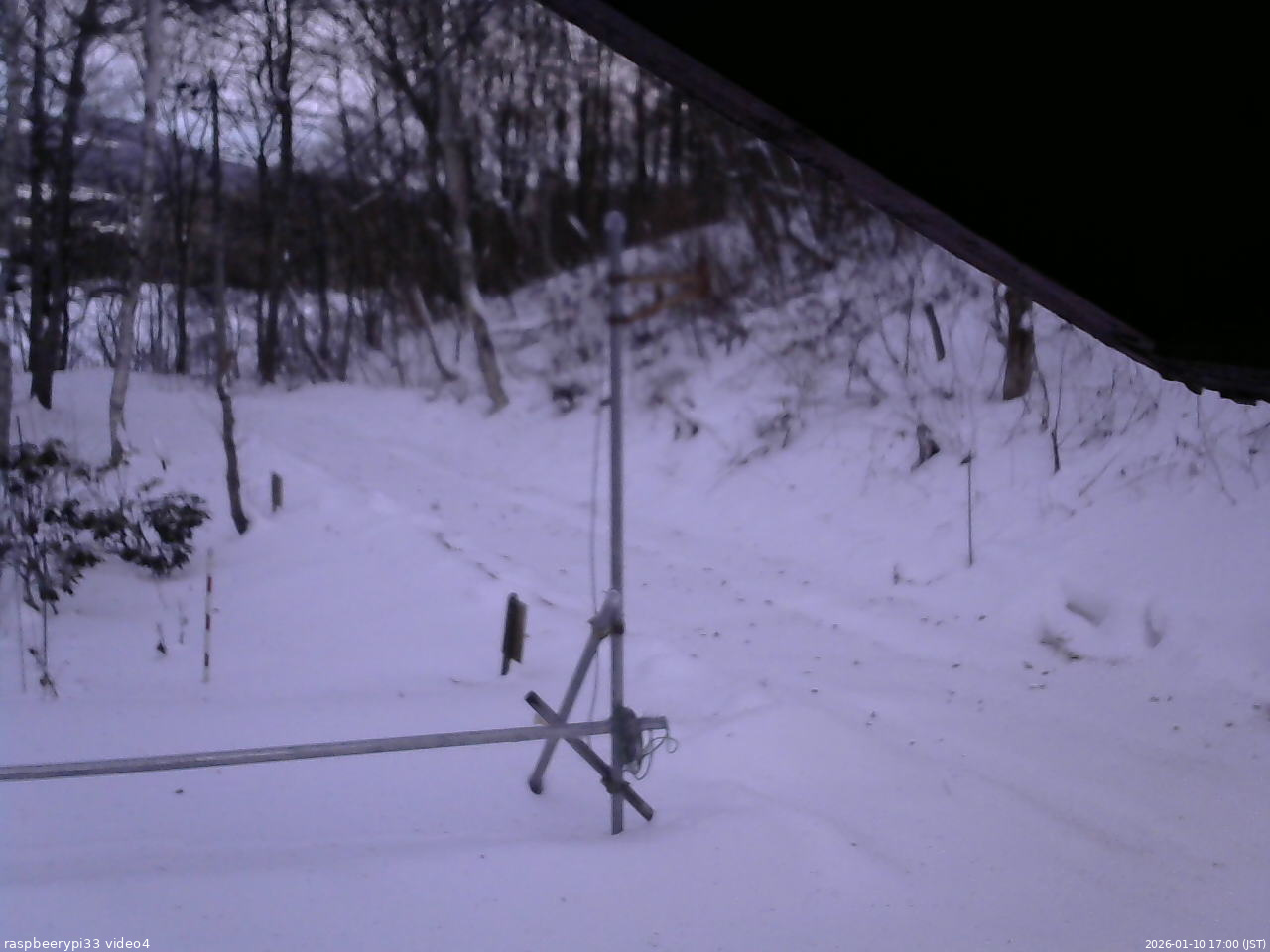 長野県菅平高原 ゆたか山荘 東側(坂下) 2026/01/10 17:00