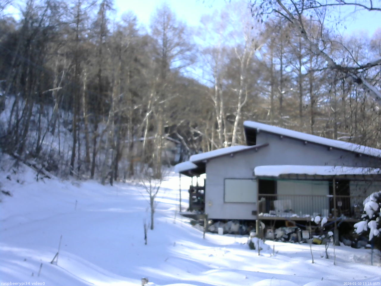 長野県菅平高原 ゆたか山荘 西側(坂上) 2026/01/10 13:15
