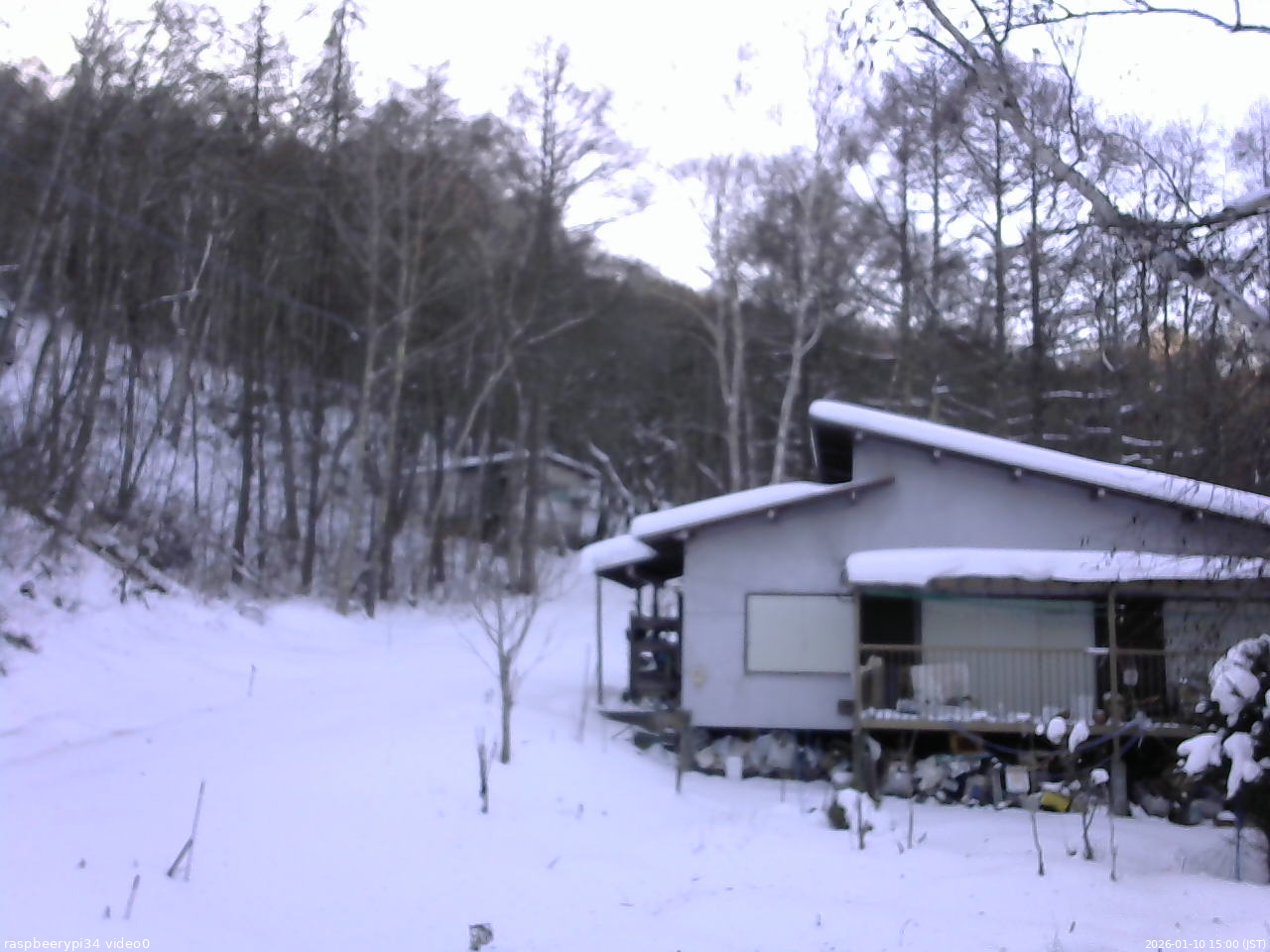 長野県菅平高原 ゆたか山荘 西側(坂上) 2026/01/10 15:00