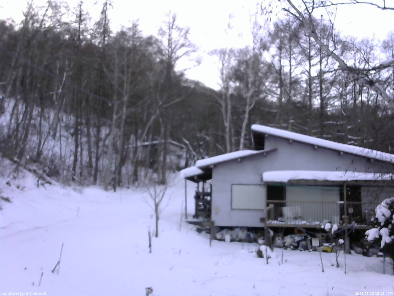 長野県菅平高原 ゆたか山荘 西側(坂上) 2026/01/10 15:15
