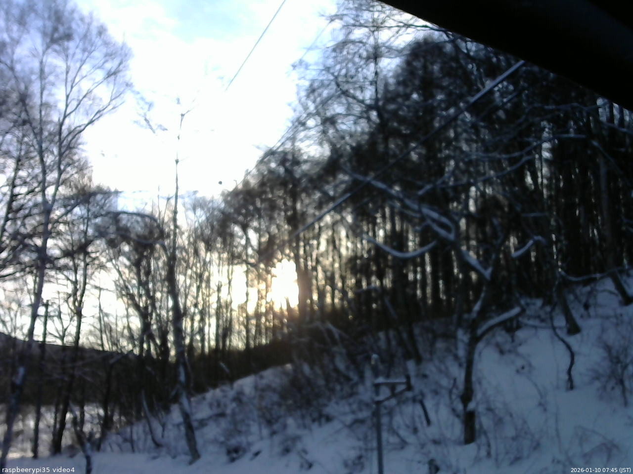 長野県菅平高原 ゆたか山荘 東側上空 2026/01/10 07:45