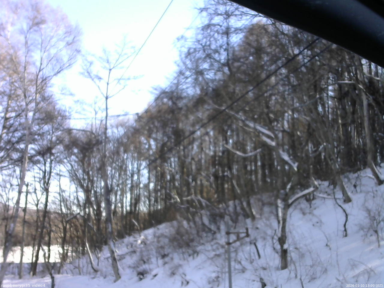 長野県菅平高原 ゆたか山荘 東側上空 2026/01/10 13:00
