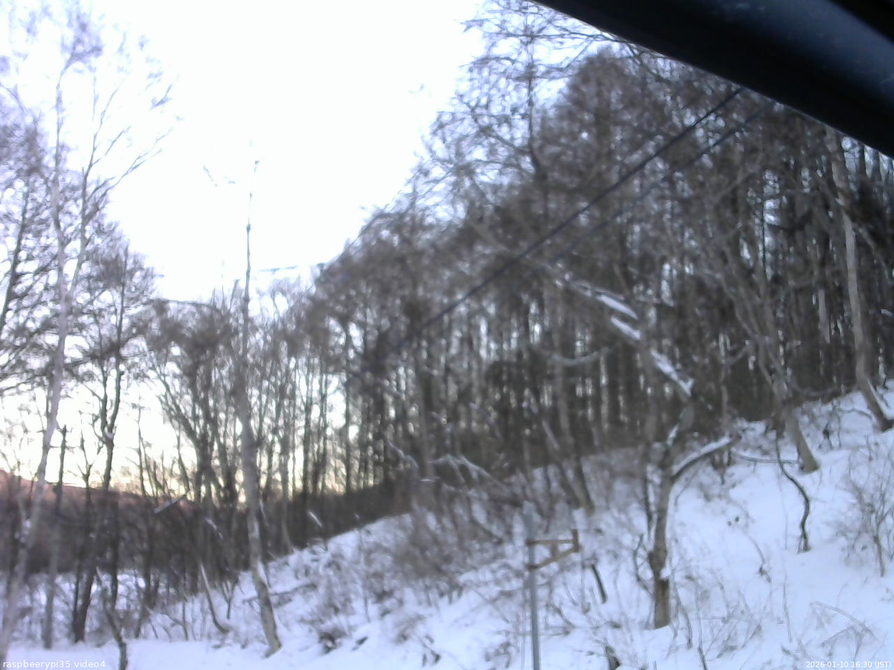 長野県菅平高原 ゆたか山荘 東側上空 2026/01/10 16:30