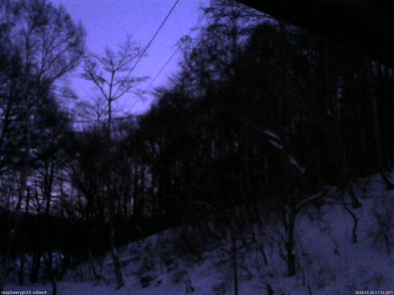 長野県菅平高原 ゆたか山荘 東側上空 2026/01/10 17:15