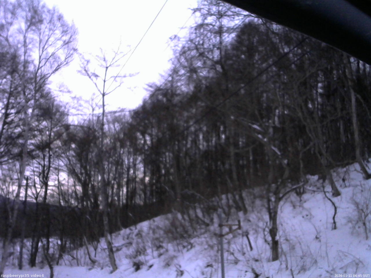 長野県菅平高原 ゆたか山荘 東側上空 2026/01/11 06:45