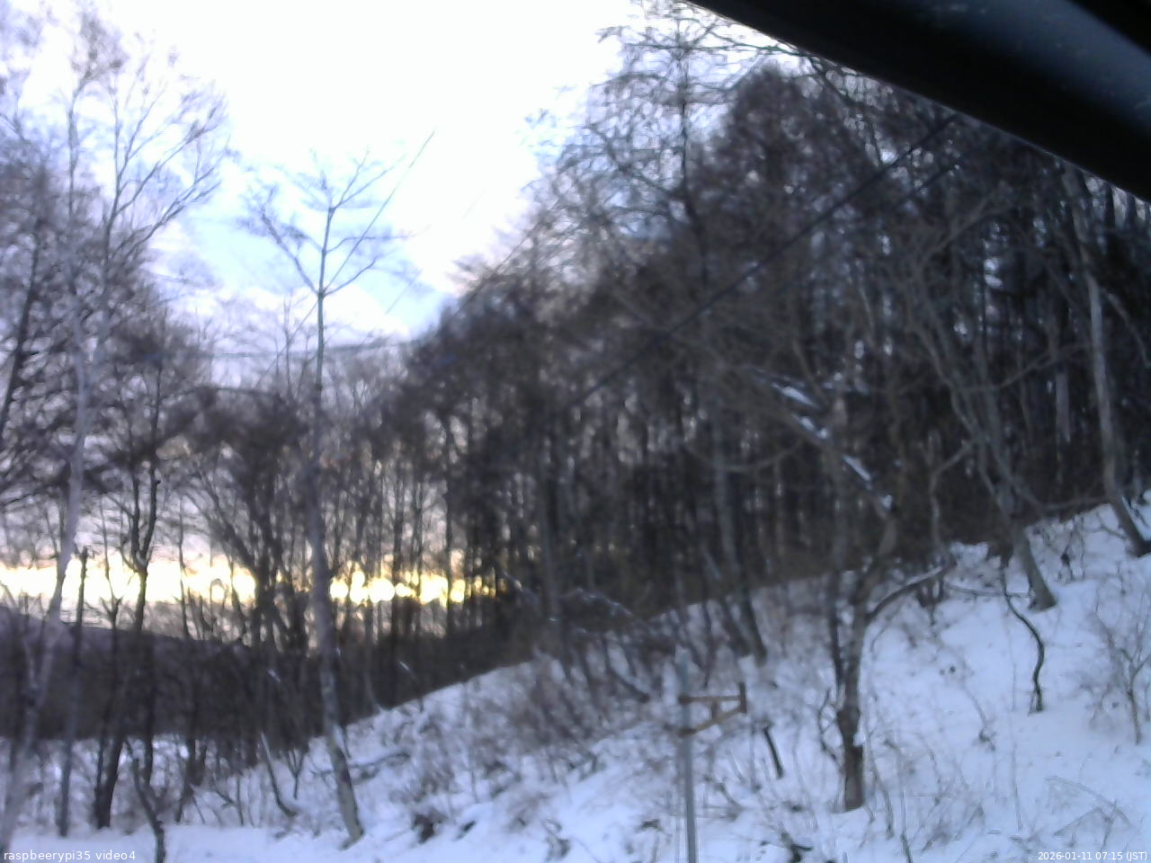 長野県菅平高原 ゆたか山荘 東側上空 2026/01/11 07:15