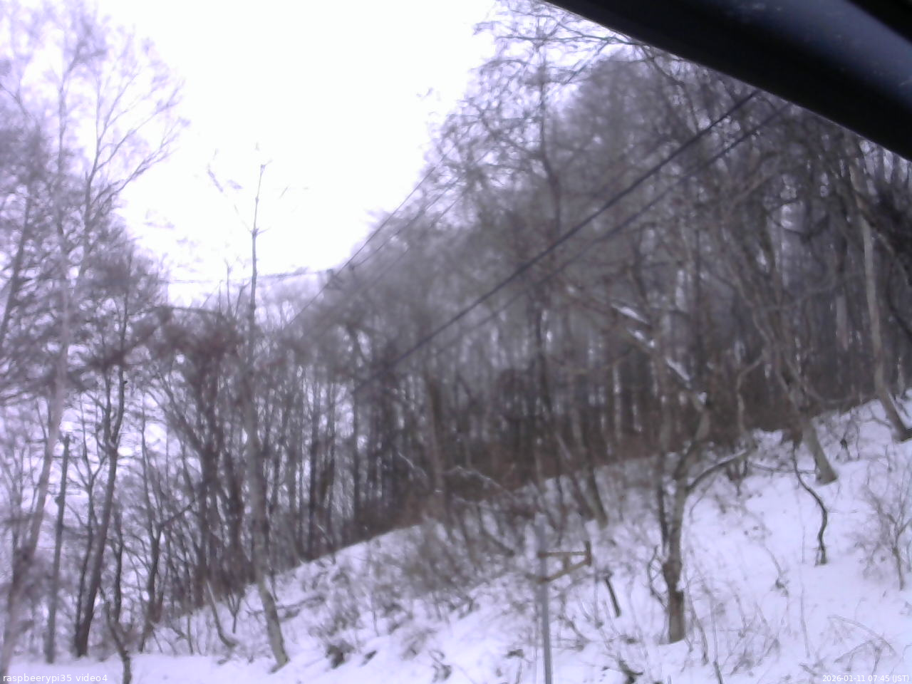 長野県菅平高原 ゆたか山荘 東側上空 2026/01/11 07:45