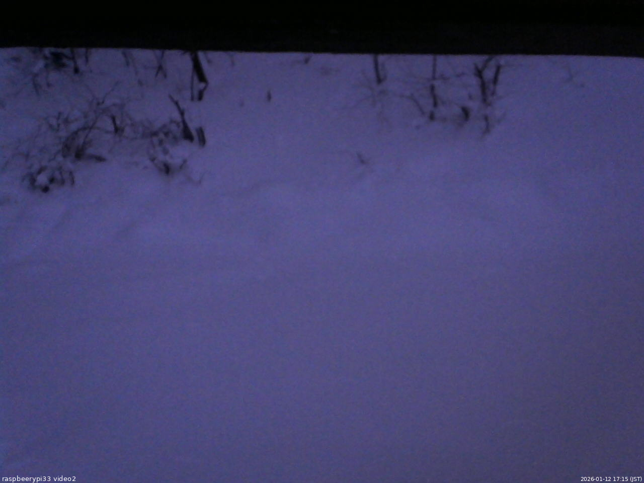 長野県菅平高原 ゆたか山荘 南側 2026/01/12 17:15