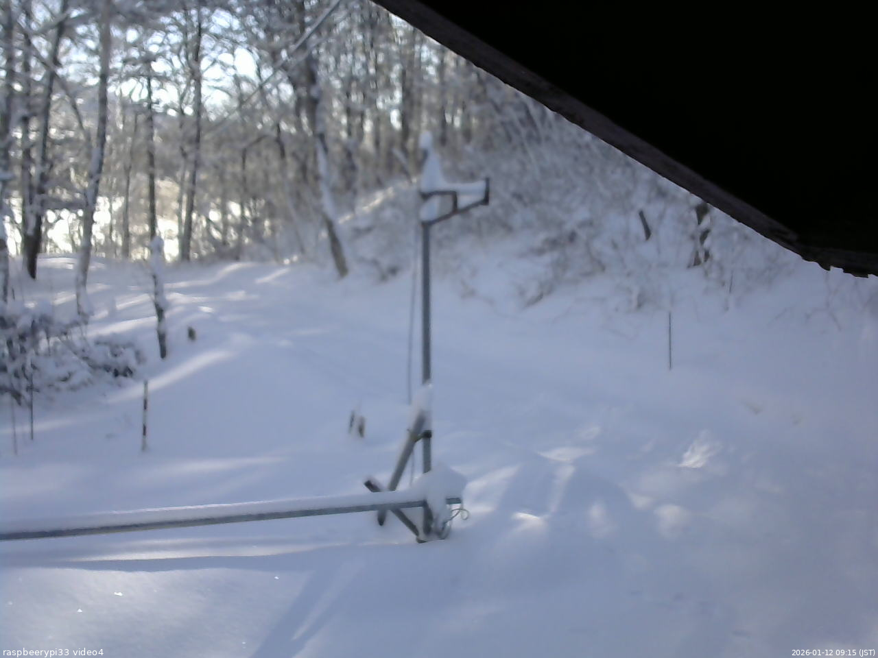 長野県菅平高原 ゆたか山荘 東側(坂下) 2026/01/12 09:15