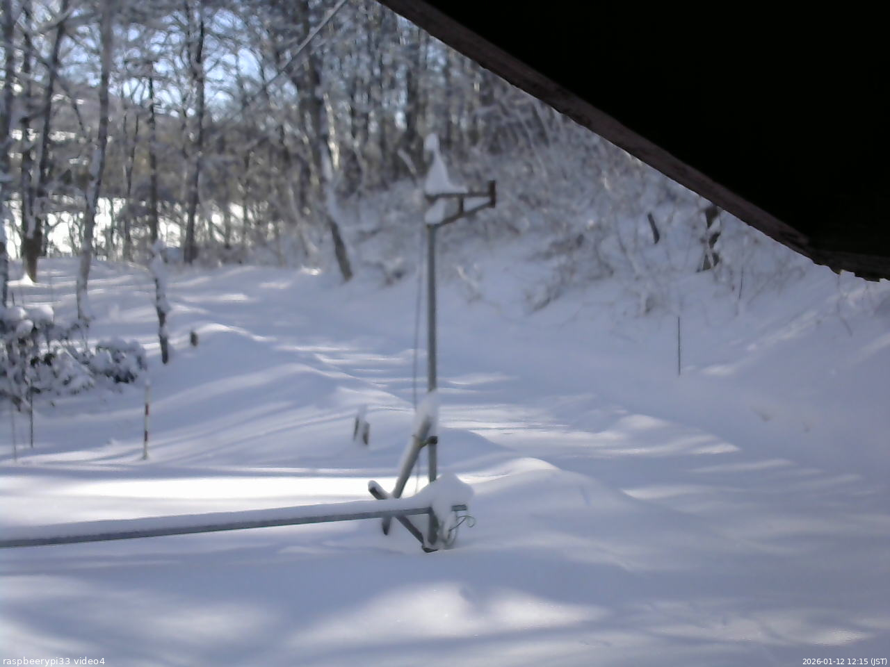 長野県菅平高原 ゆたか山荘 東側(坂下) 2026/01/12 12:15
