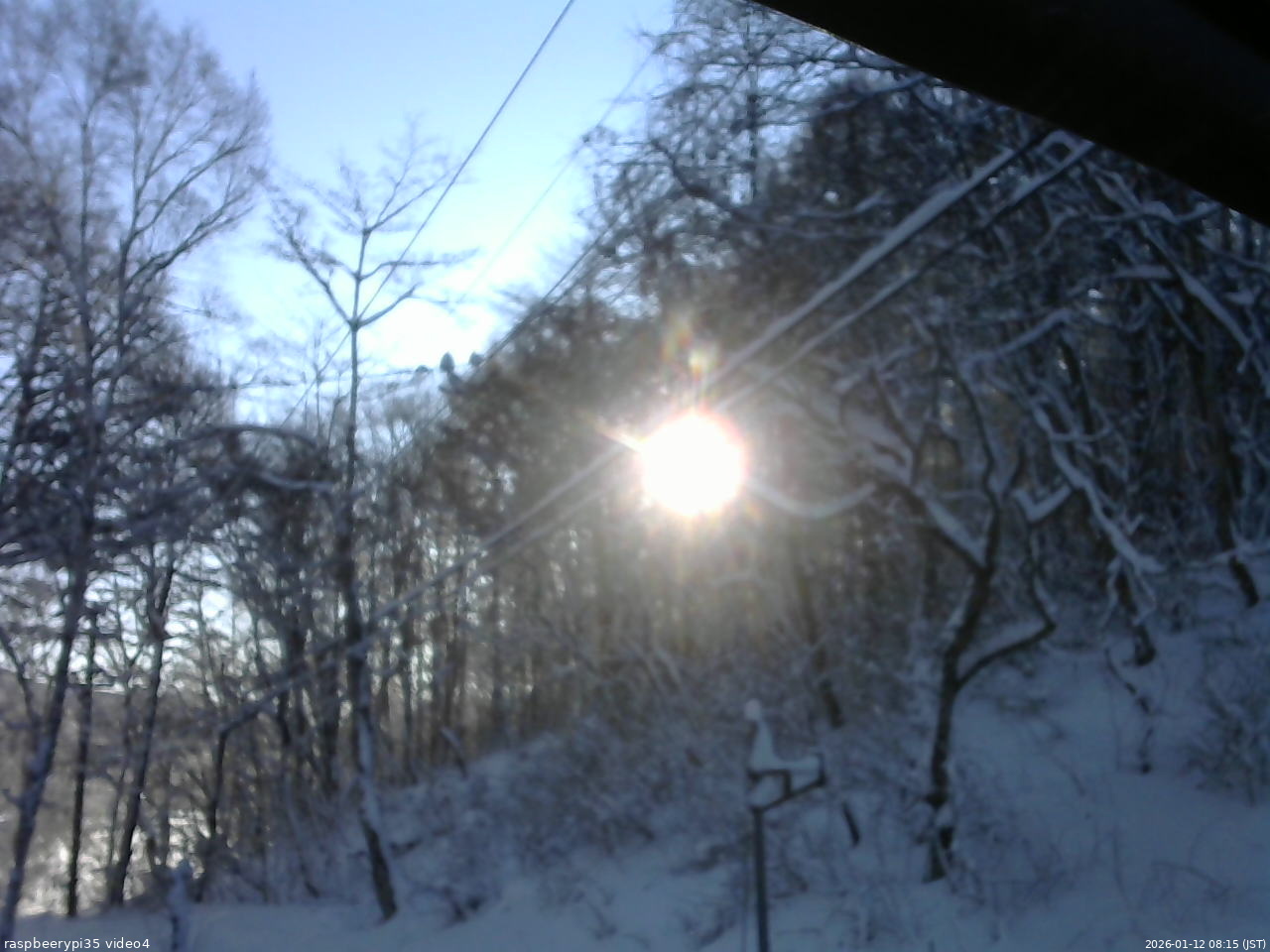長野県菅平高原 ゆたか山荘 東側上空 2026/01/12 08:15