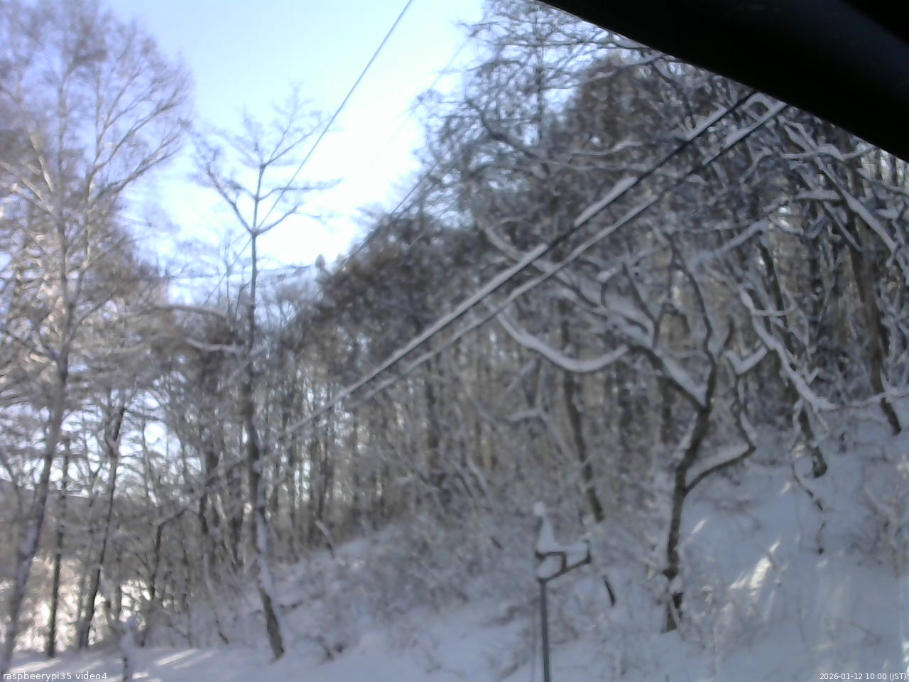 長野県菅平高原 ゆたか山荘 東側上空 2026/01/12 10:00