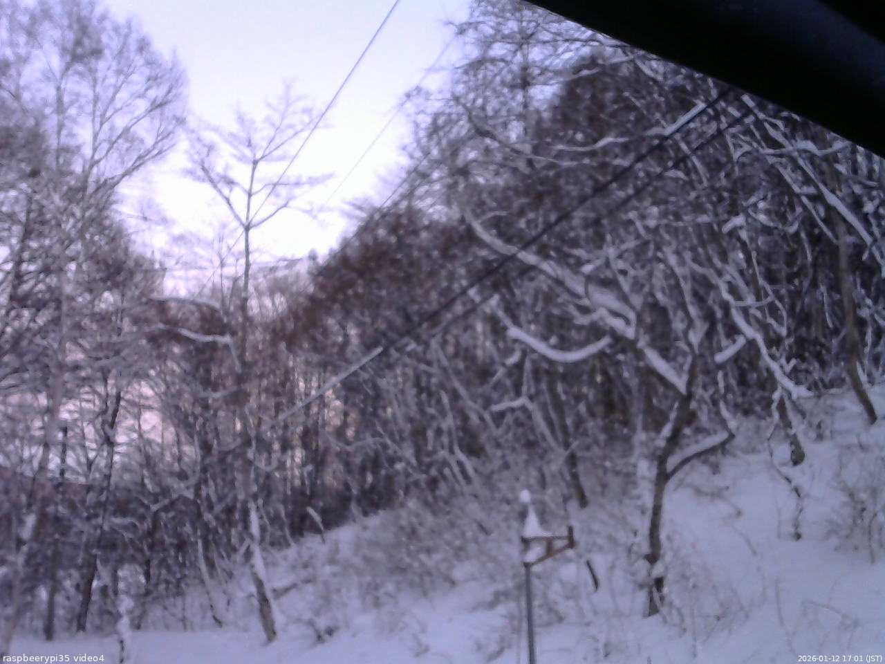 長野県菅平高原 ゆたか山荘 東側上空 2026/01/12 17:00