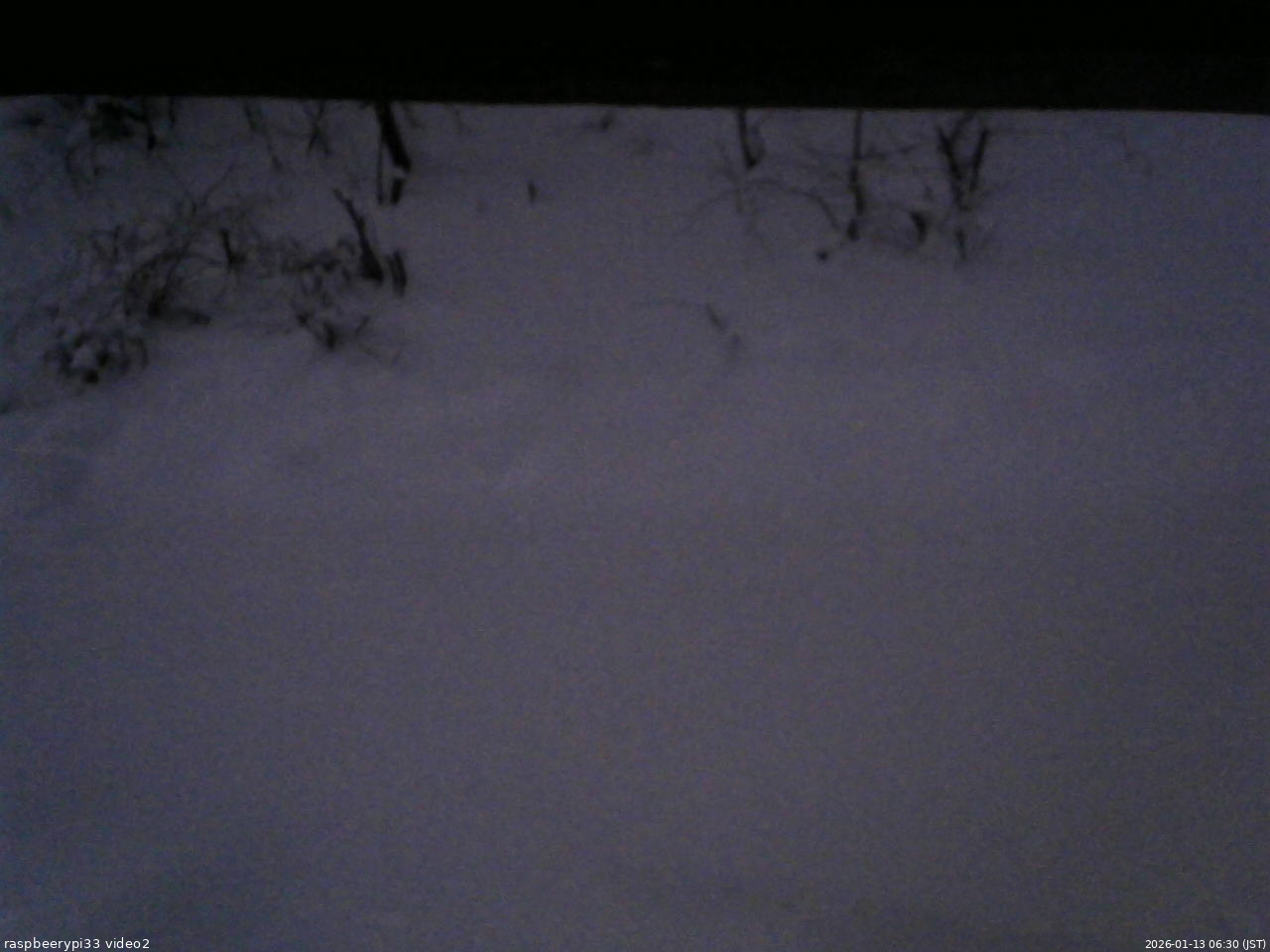 長野県菅平高原 ゆたか山荘 南側 2026/01/13 06:30