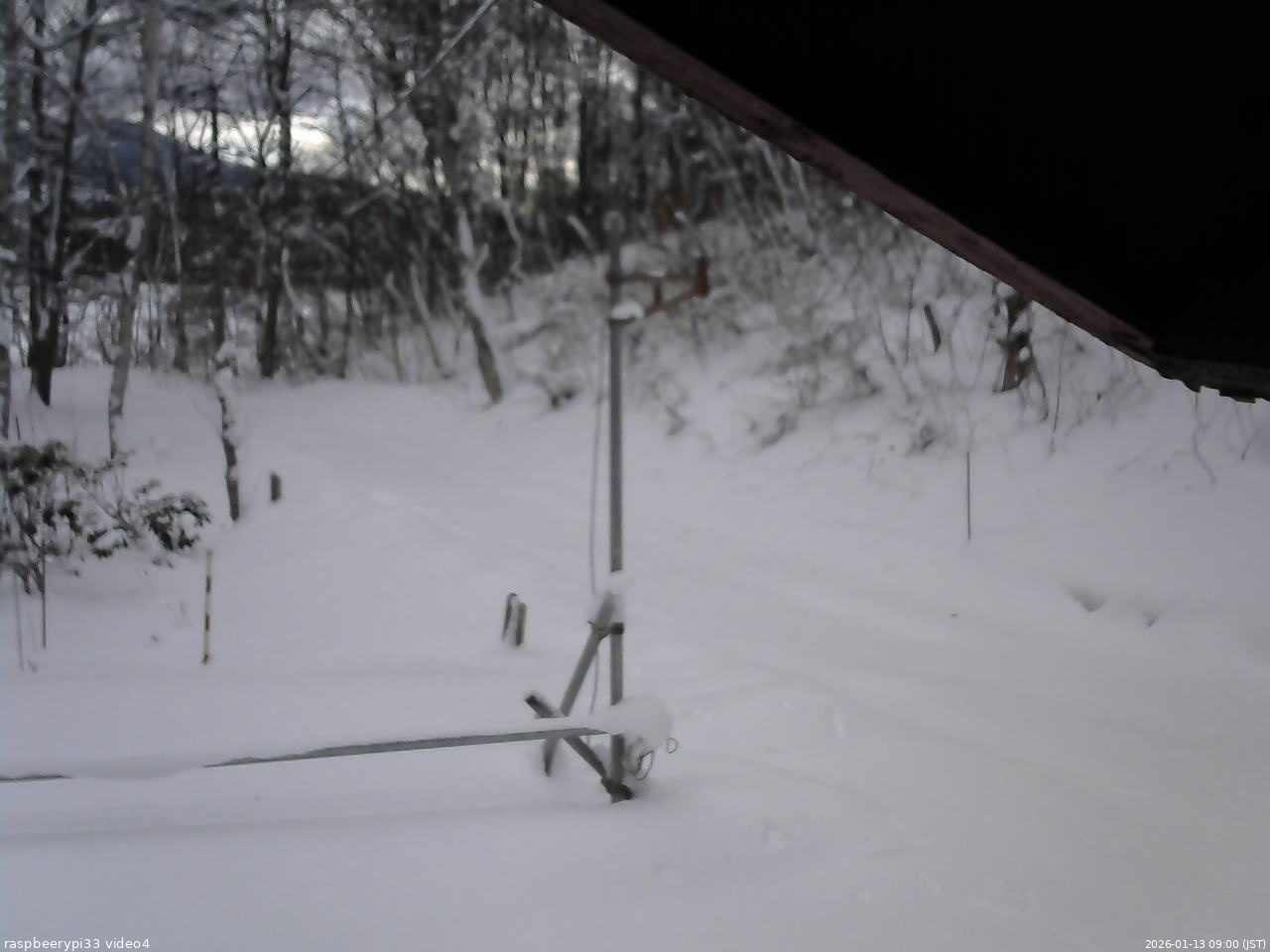 長野県菅平高原 ゆたか山荘 東側(坂下) 2026/01/13 09:00