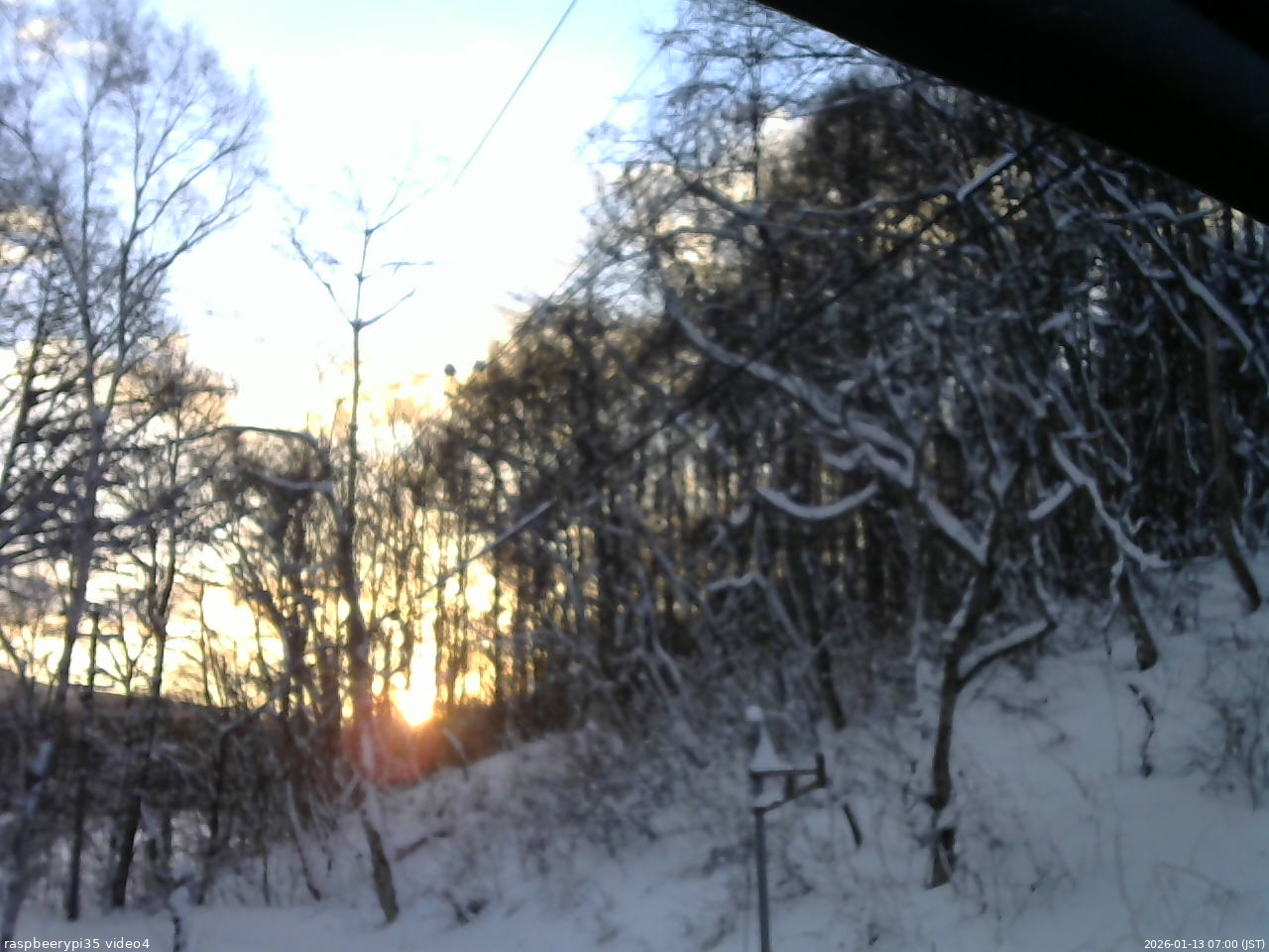 長野県菅平高原 ゆたか山荘 東側上空 2026/01/13 07:00