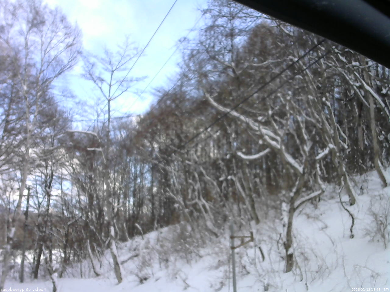 長野県菅平高原 ゆたか山荘 東側上空 2026/01/13 13:45