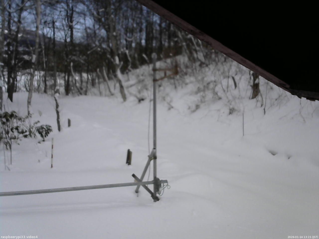 長野県菅平高原 ゆたか山荘 東側(坂下) 2026/01/14 13:15