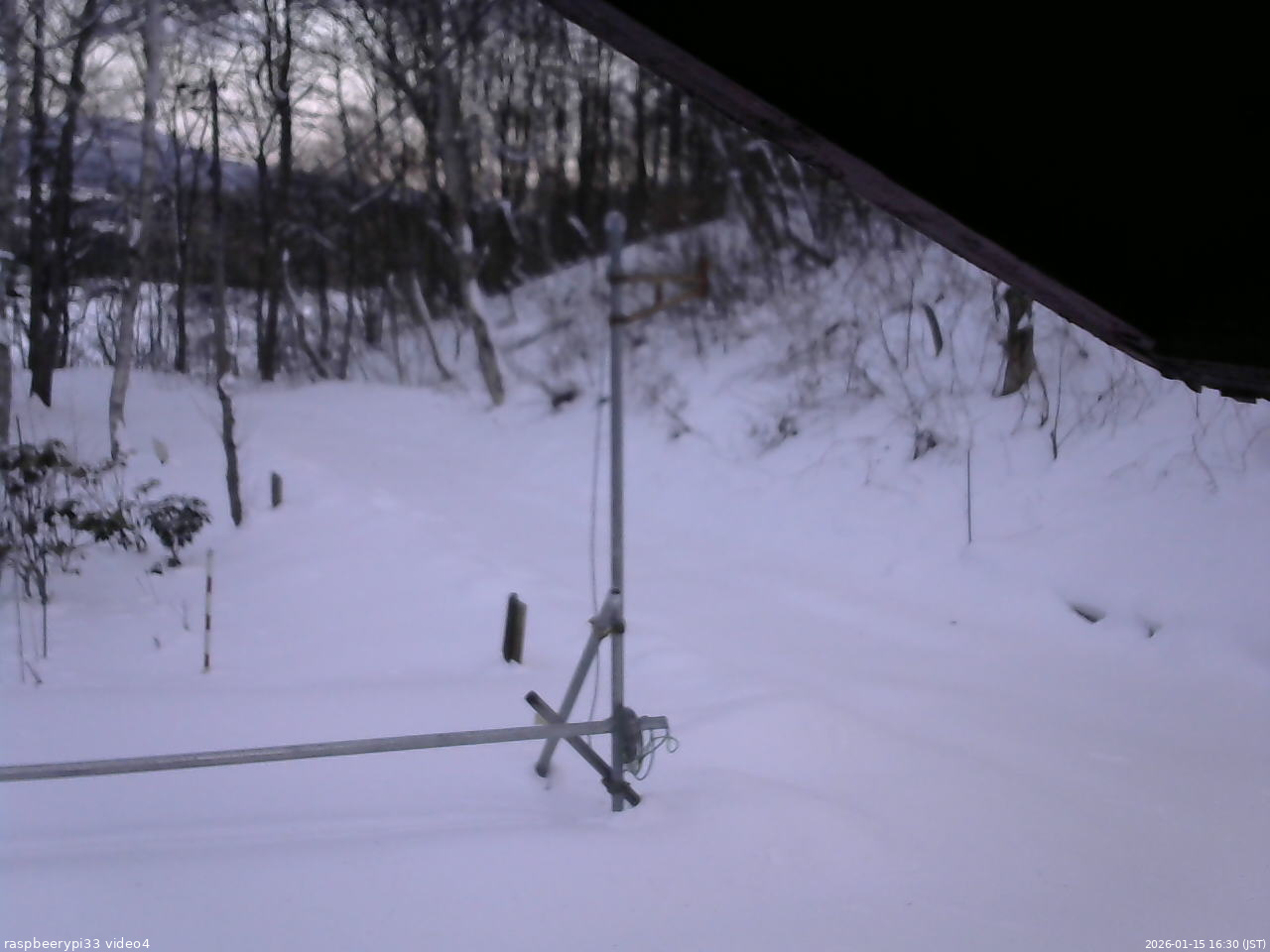 長野県菅平高原 ゆたか山荘 東側(坂下) 2026/01/15 16:30