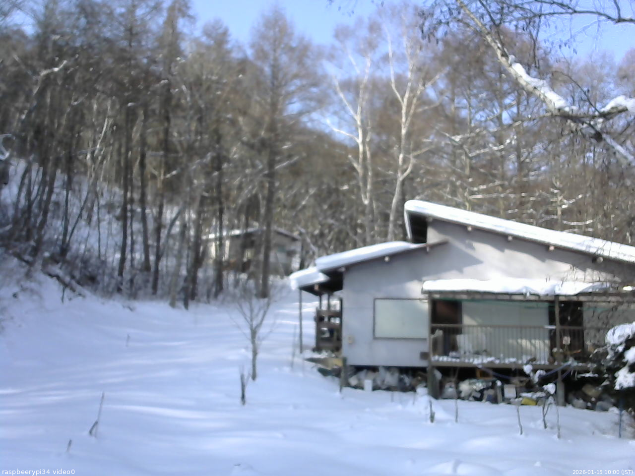 長野県菅平高原 ゆたか山荘 西側(坂上) 2026/01/15 10:00