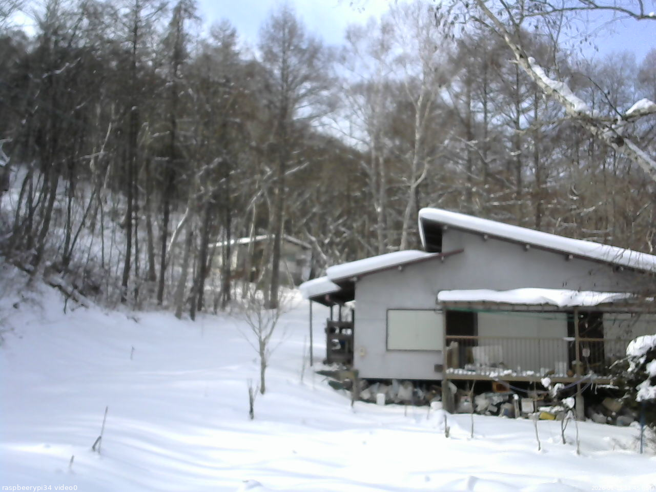 長野県菅平高原 ゆたか山荘 西側(坂上) 2026/01/15 11:45