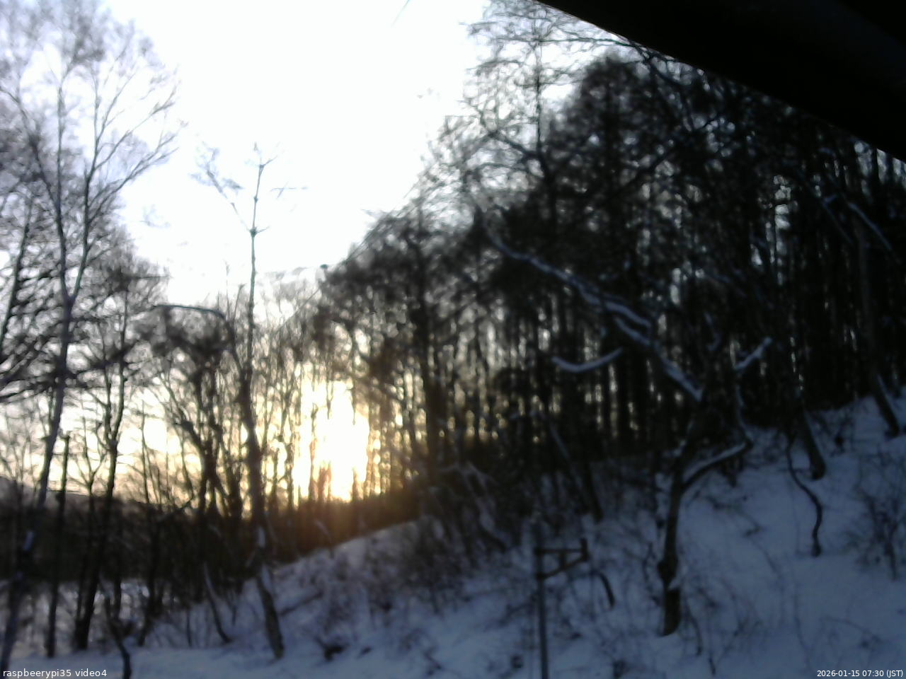 長野県菅平高原 ゆたか山荘 東側上空 2026/01/15 07:30