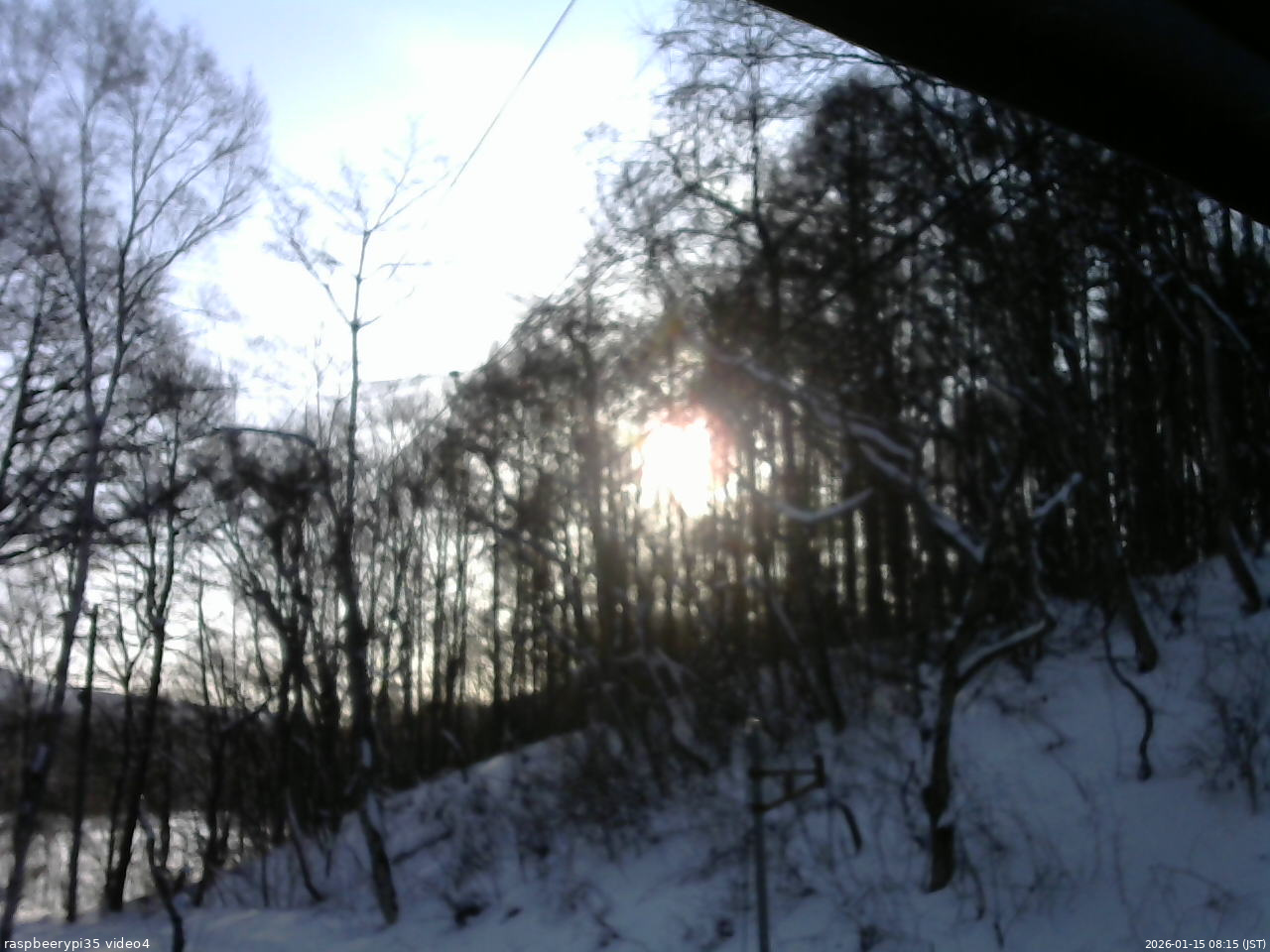 長野県菅平高原 ゆたか山荘 東側上空 2026/01/15 08:15