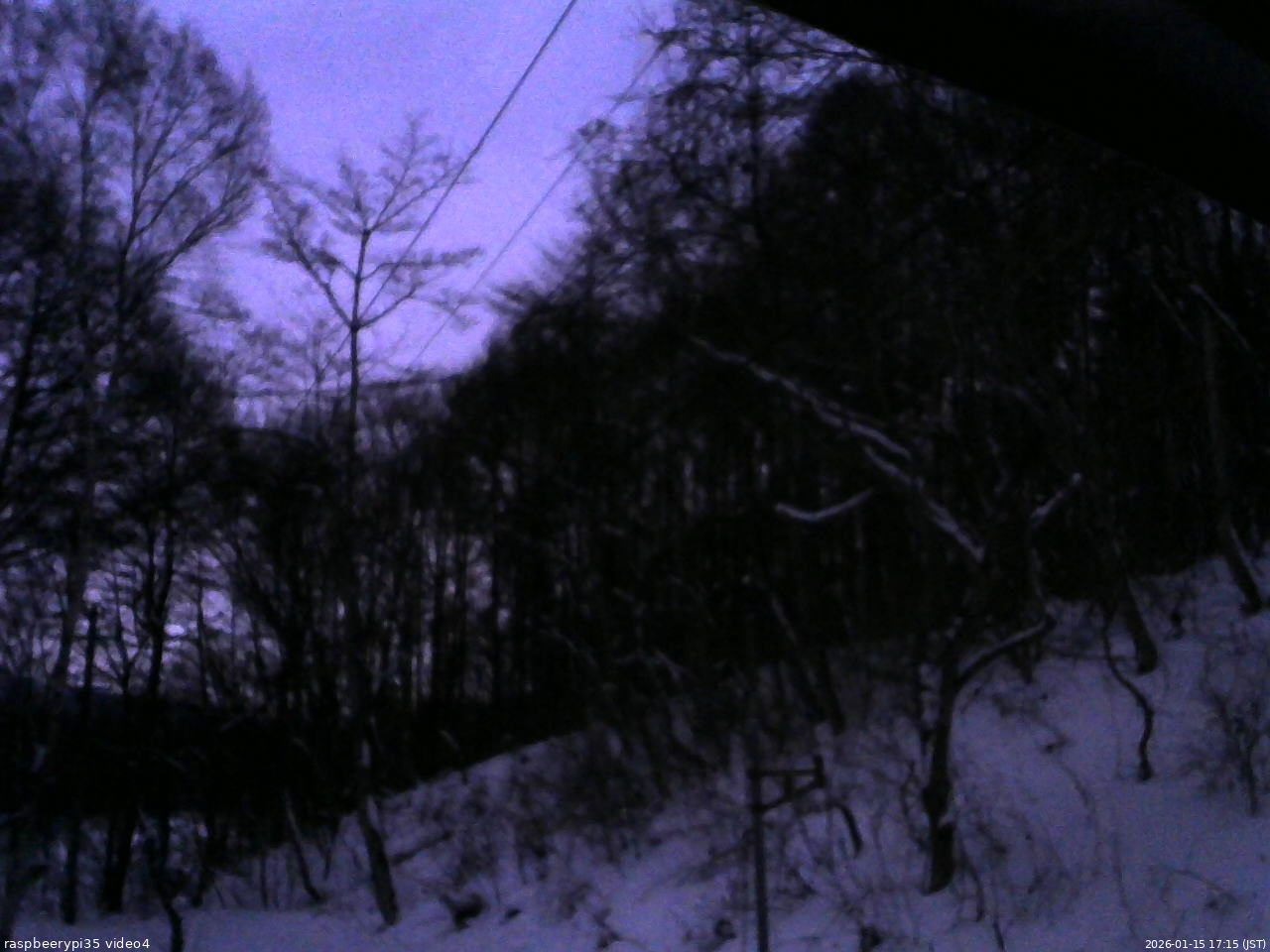 長野県菅平高原 ゆたか山荘 東側上空 2026/01/15 17:15