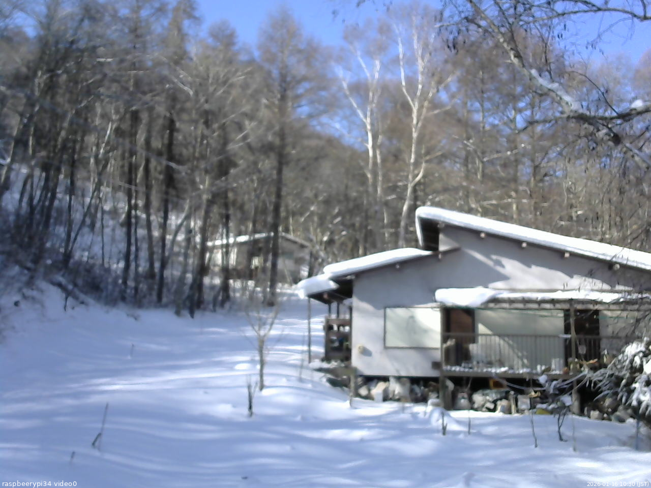 長野県菅平高原 ゆたか山荘 西側(坂上) 2026/01/16 10:30