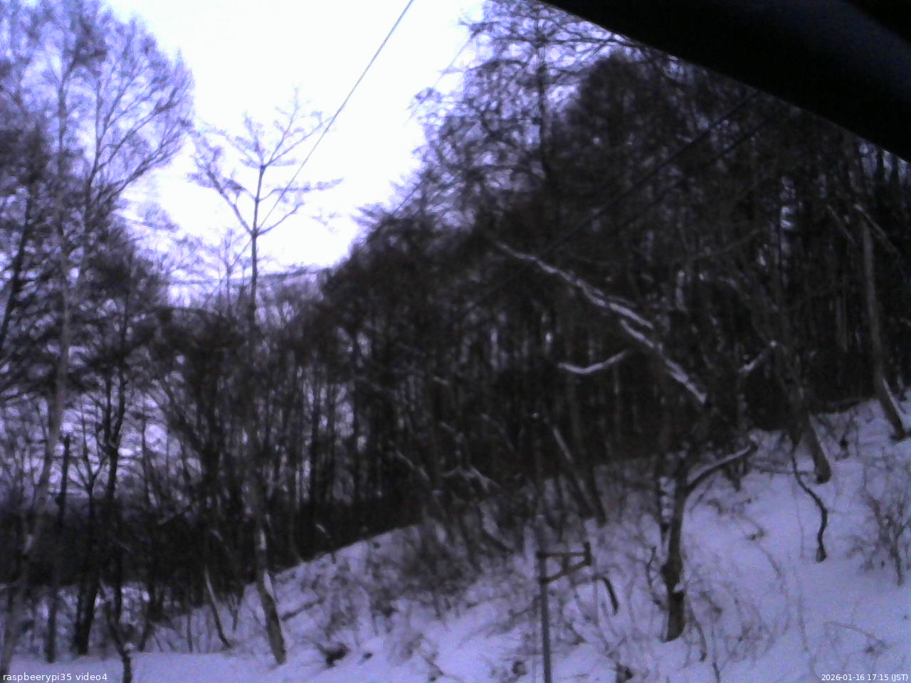 長野県菅平高原 ゆたか山荘 東側上空 2026/01/16 17:15