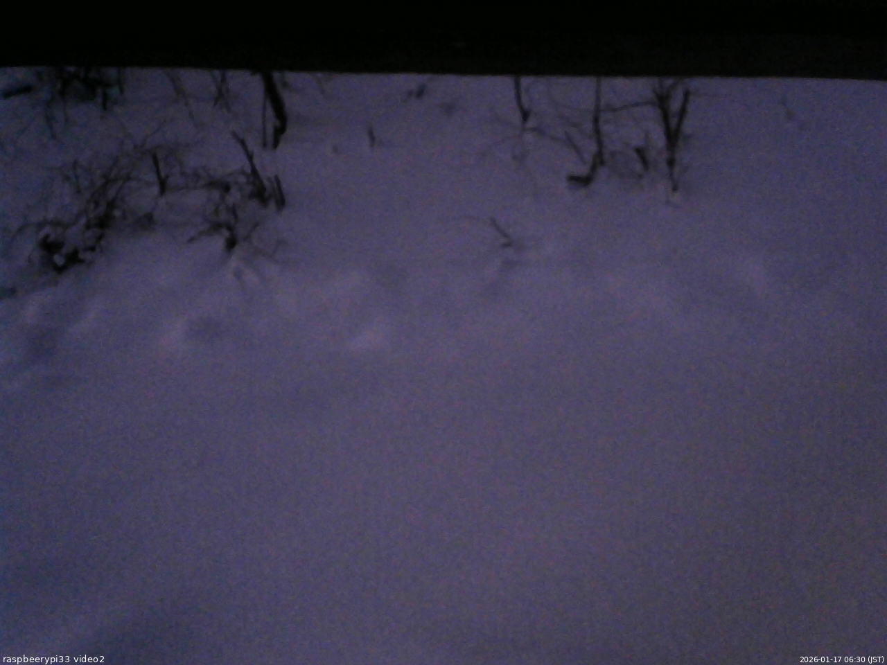 長野県菅平高原 ゆたか山荘 南側 2026/01/17 06:30