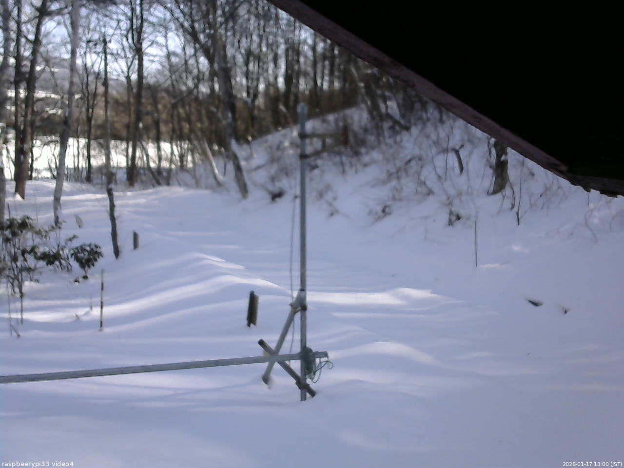 長野県菅平高原 ゆたか山荘 東側(坂下) 2026/01/17 13:00