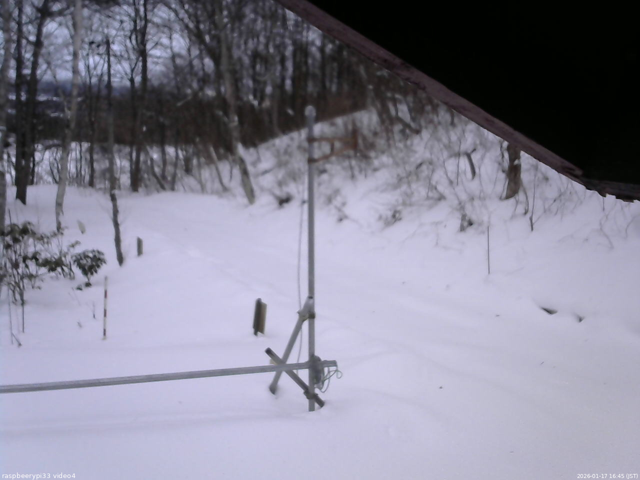 長野県菅平高原 ゆたか山荘 東側(坂下) 2026/01/17 16:45