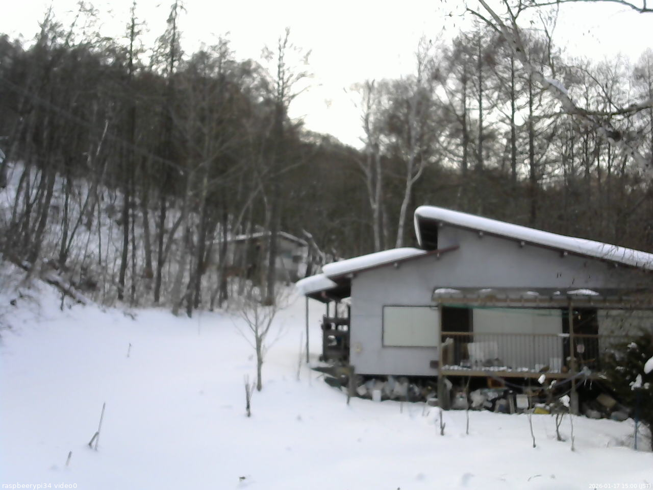 長野県菅平高原 ゆたか山荘 西側(坂上) 2026/01/17 15:00