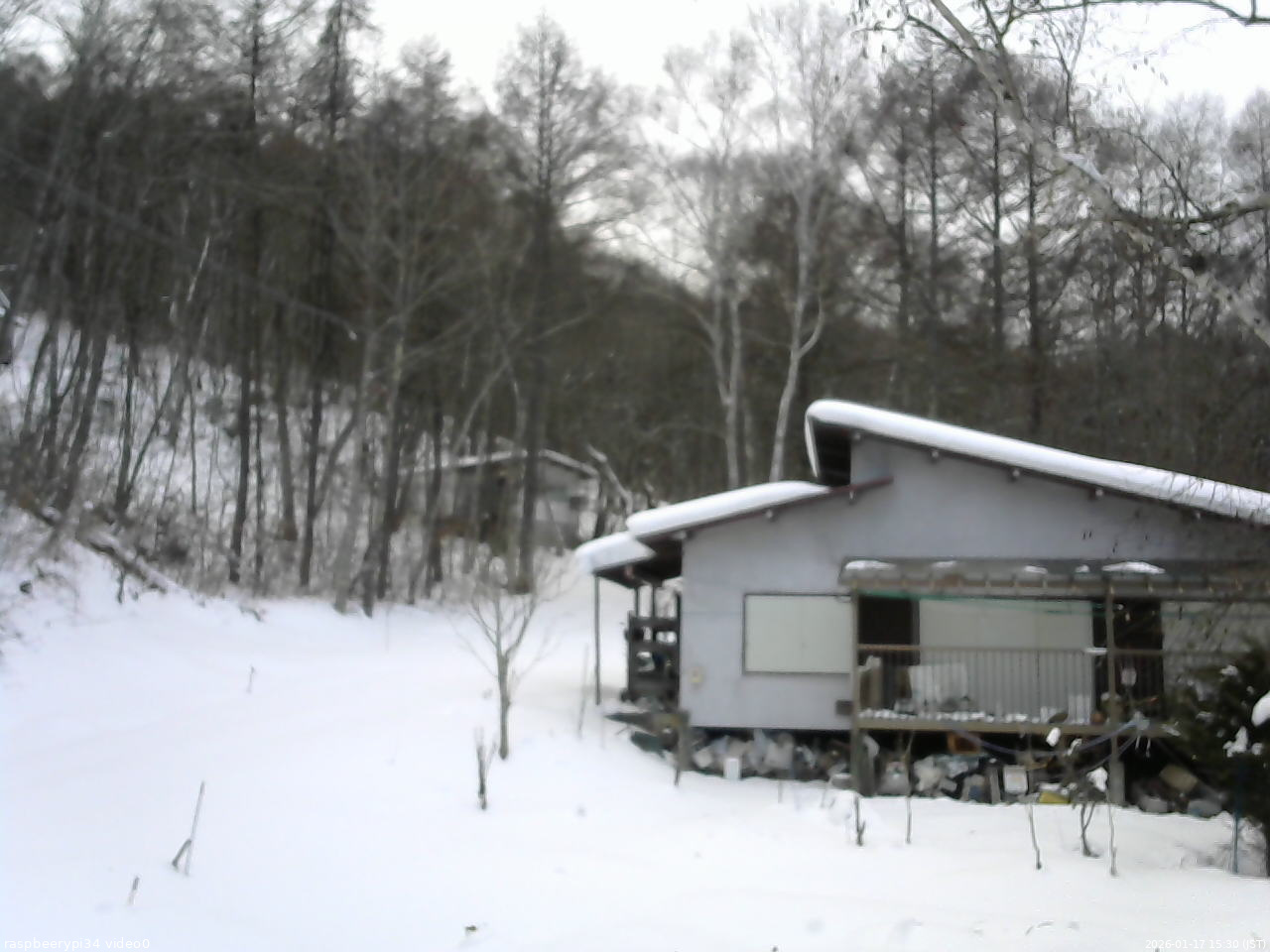 長野県菅平高原 ゆたか山荘 西側(坂上) 2026/01/17 15:30