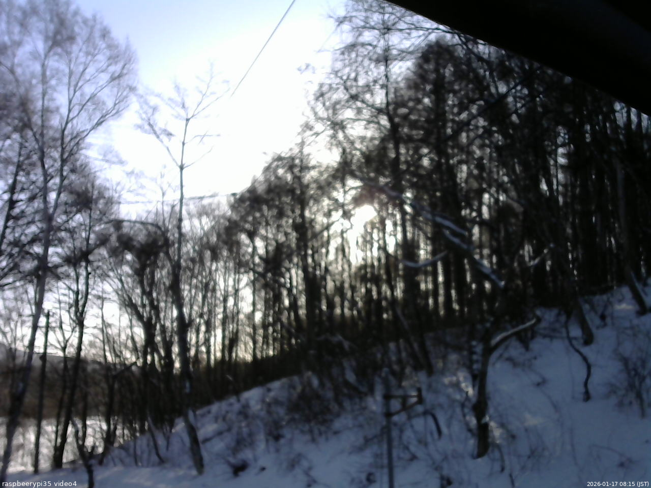 長野県菅平高原 ゆたか山荘 東側上空 2026/01/17 08:15