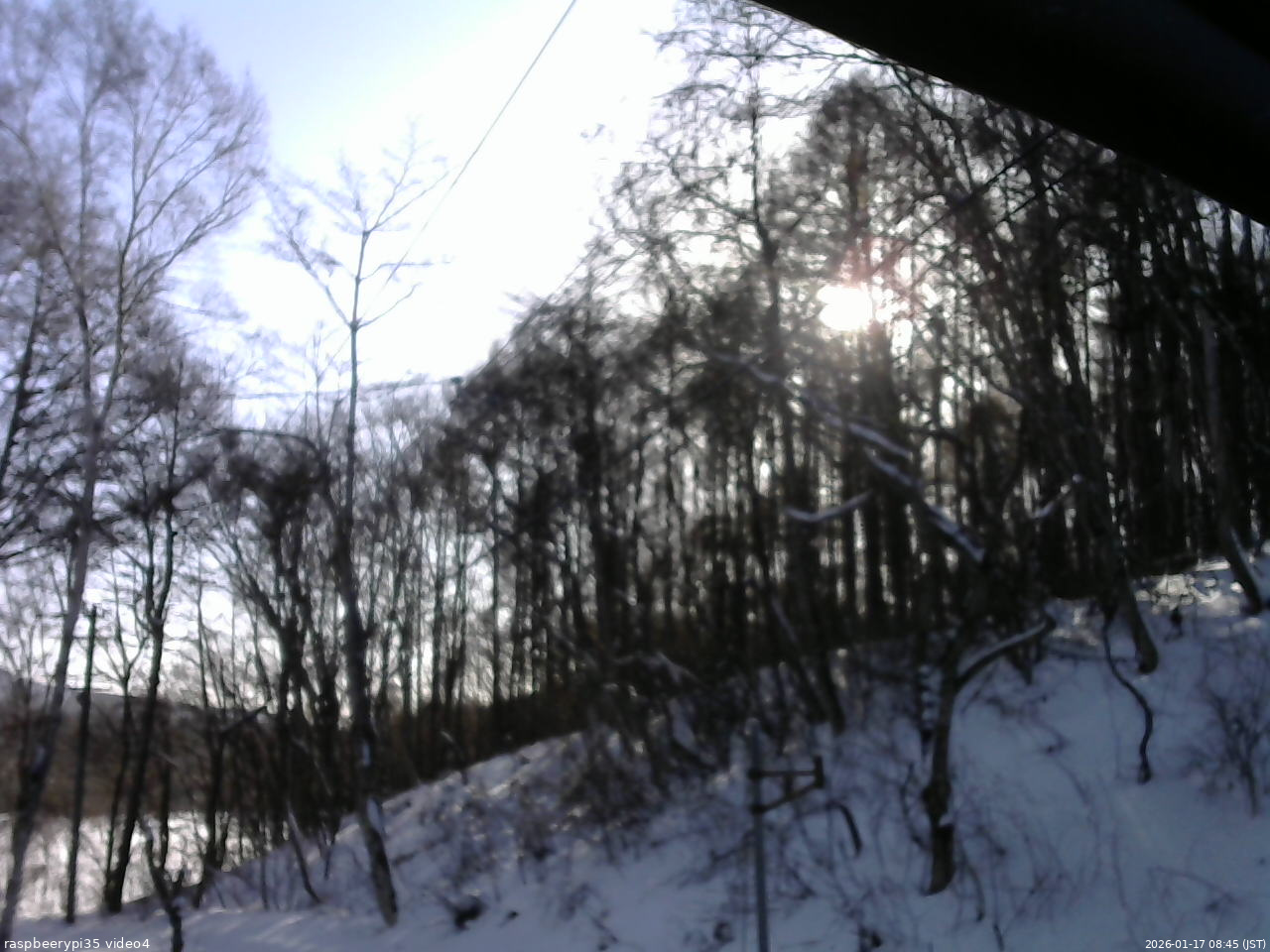 長野県菅平高原 ゆたか山荘 東側上空 2026/01/17 08:45