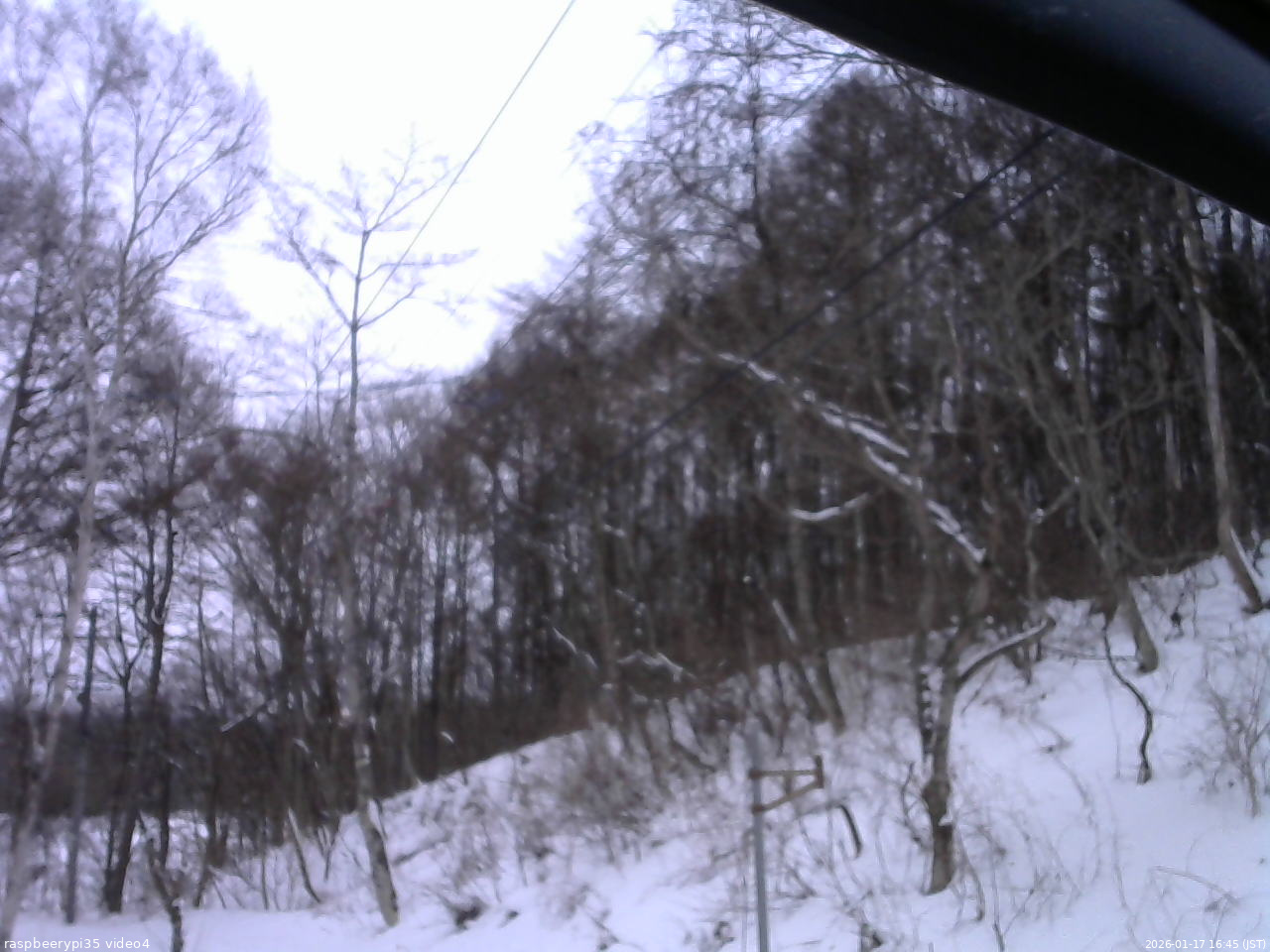 長野県菅平高原 ゆたか山荘 東側上空 2026/01/17 16:45