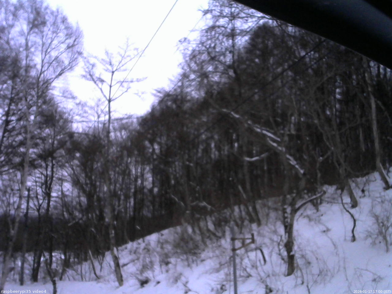 長野県菅平高原 ゆたか山荘 東側上空 2026/01/17 17:00