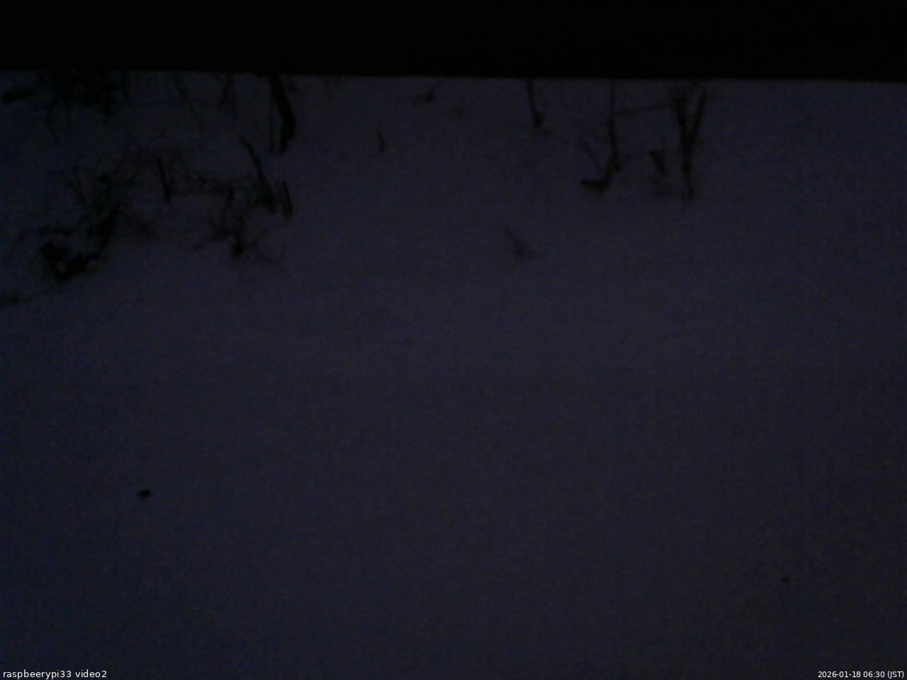 長野県菅平高原 ゆたか山荘 南側 2026/01/18 06:30