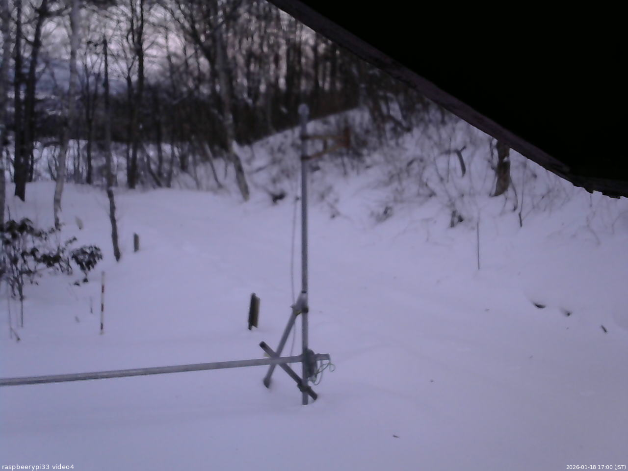 長野県菅平高原 ゆたか山荘 東側(坂下) 2026/01/18 17:00